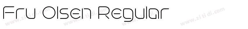 Fru Olsen Regular字体转换 Fru Olsen Regular字体转换